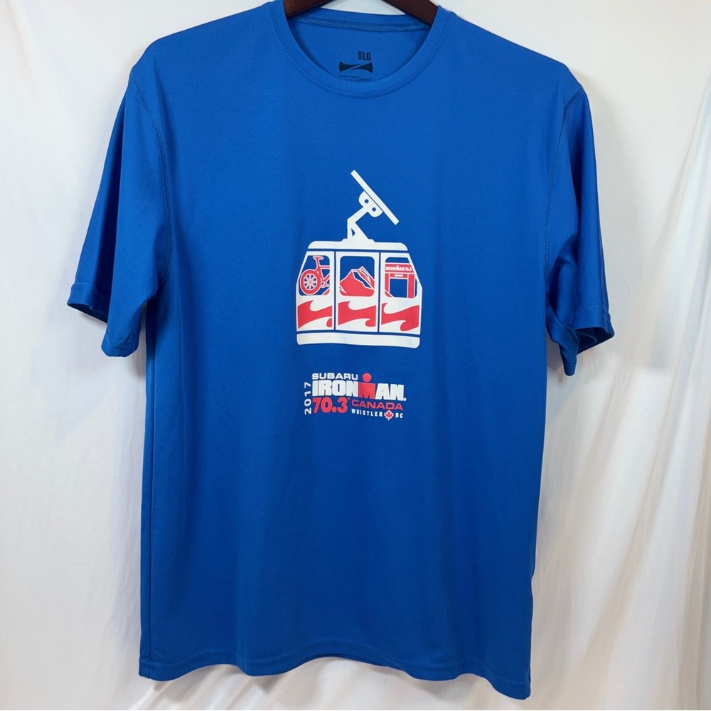 2017 Ironman 70.3 Whistler Canada Race Shirt – Men’s Large Blue